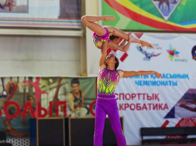 Алматы. Чемпионат города по акробатике