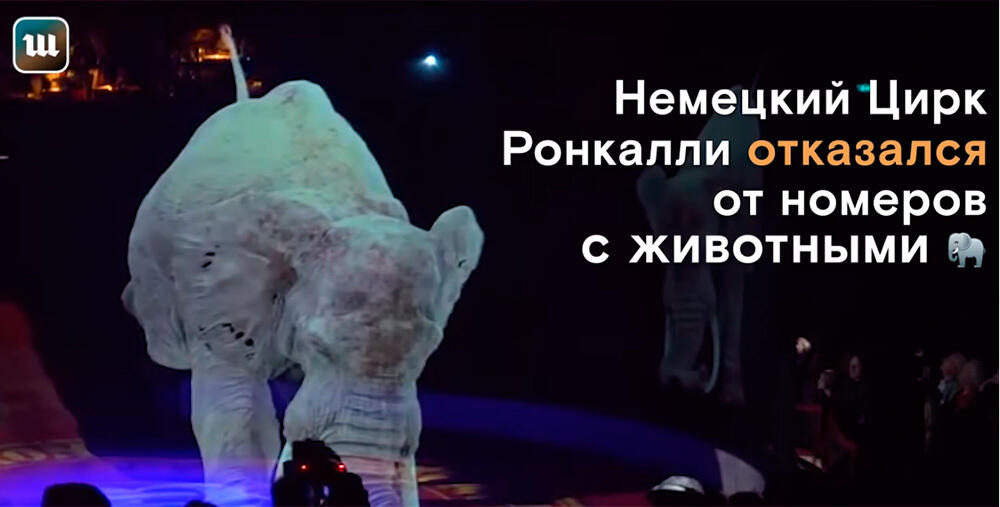 Немецкий Цирк Ронкалли заменил животных голограммами