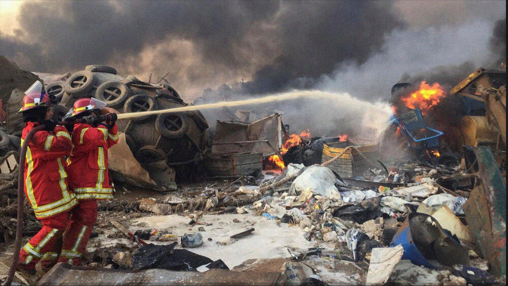 Последствия взрыва в Бейруте. Фото: www.gazeta.ru