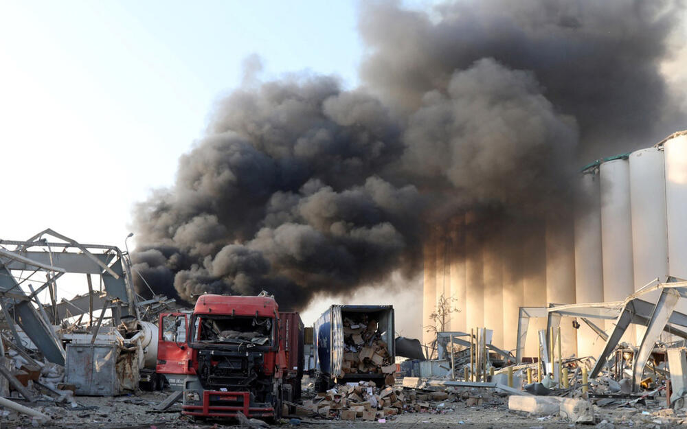 Последствия взрыва в Бейруте. Фото: www.gazeta.ru