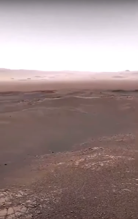 Первое видео с Марса со звуком и в цвете