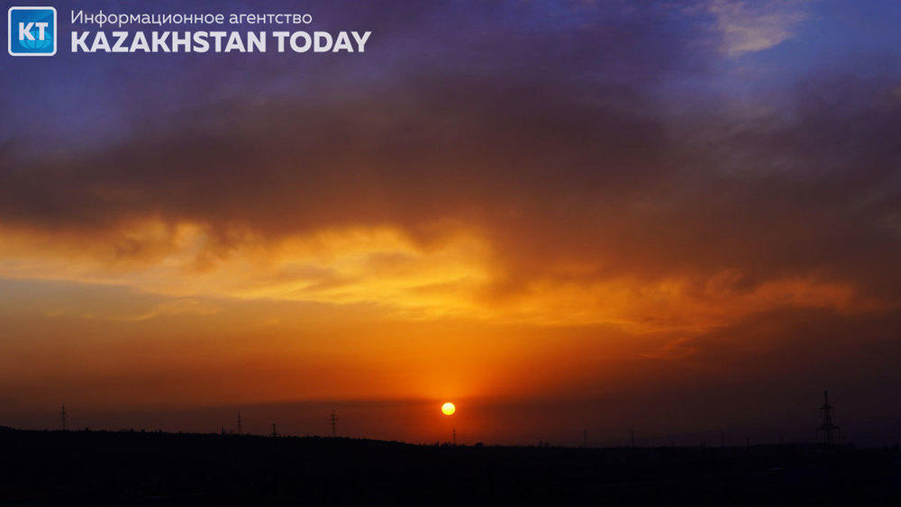 Sunsets  of Almaty foothills