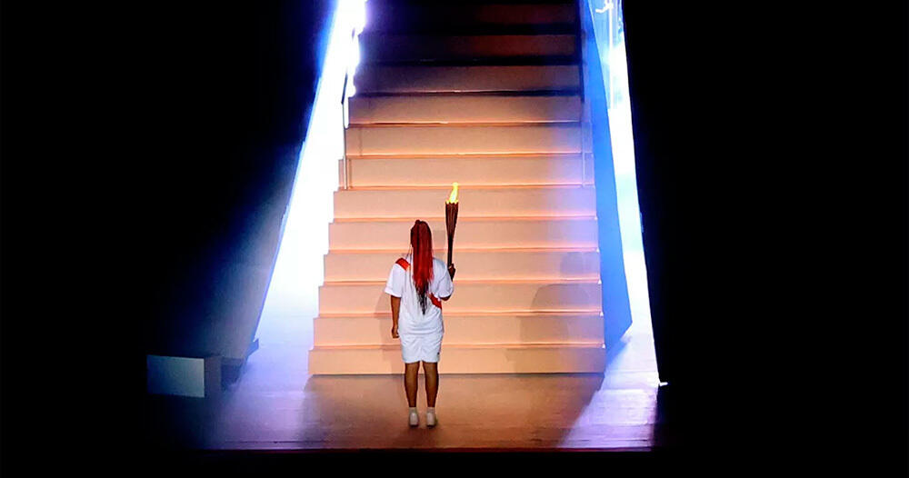 Opening ceremony Olympic games Tokyo 2020. IMAGES | REUTERS / MARKO DJURICA