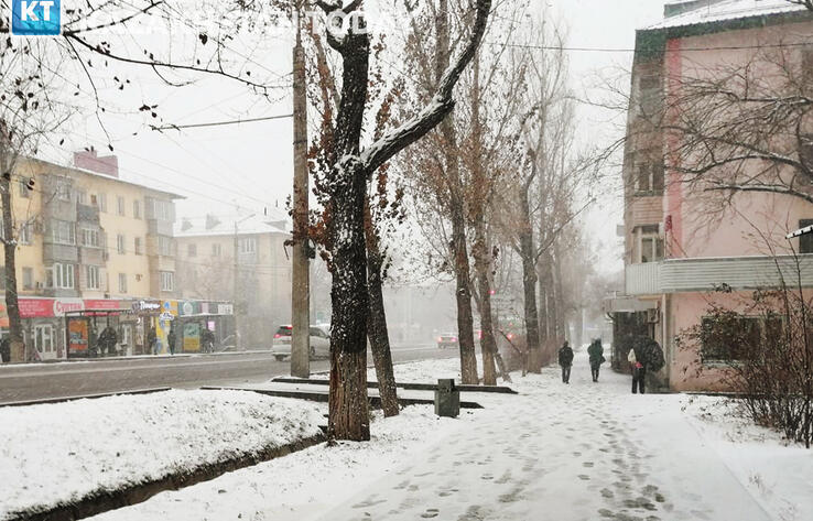 В большинстве регионов Казахстана ожидается снег