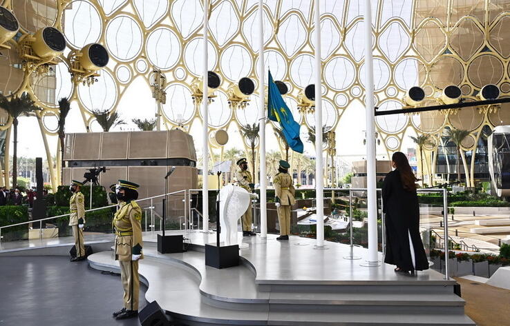 Флаг Казахстана поднят на EXPO 2020 Dubai