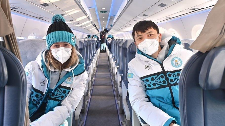 Қазақстан құрамасы Бейжіңге қысқы Олимпиада ойындарына аттанды. Сурет: ҚР ҰОК