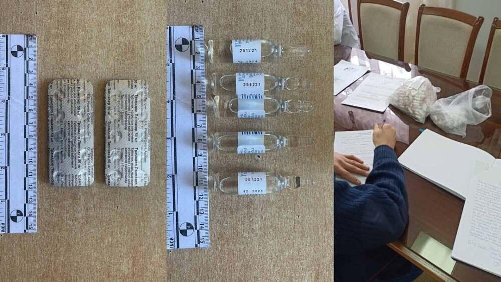 В Акмолинской области наркополицейские изъяли у задержанного более 23 тысяч рецептурных препаратов