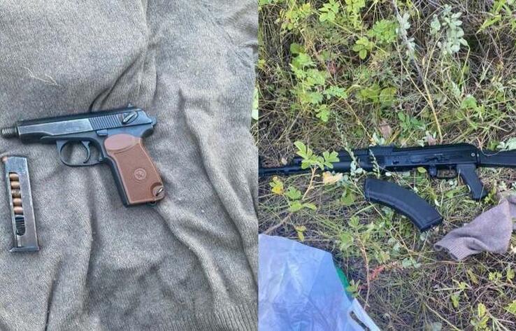 Схрон с оружием обнаружили в лесопосадках возле Нур-Султана