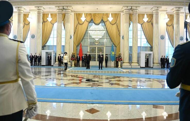 В Акорде состоялась церемония встречи председателя КНР 