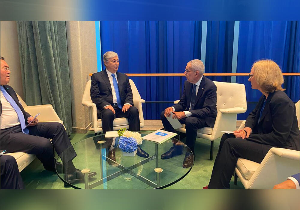 Президент РК провел переговоры с президентом Австрии. Фото: telegram/БОРТ №1