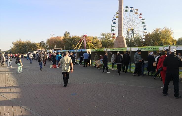 В Кокшетау прошла первая в этом году осенняя ярмарка
