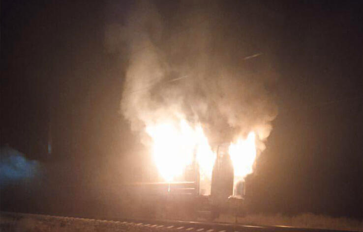 В пассажирском поезде Кызылорда - Семей произошел пожар