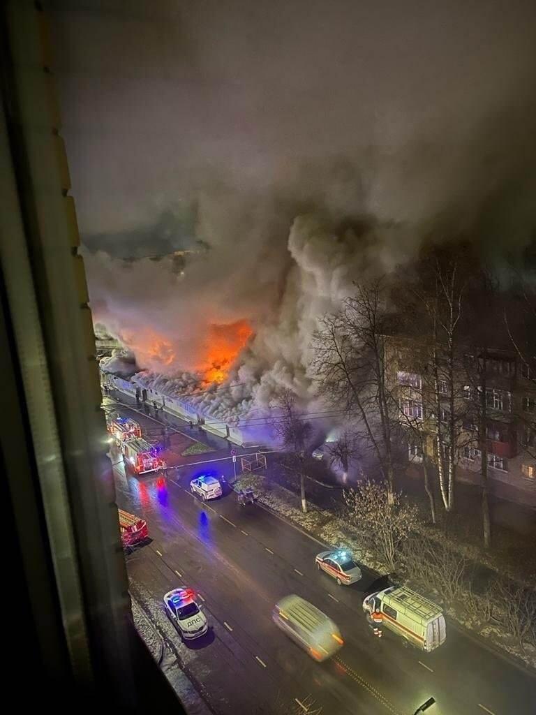 Пожар в клубе «Полигон» в Костроме