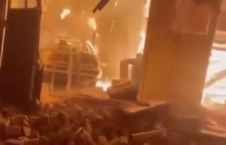 В Алматинской области сгорела автомойка, есть пострадавшие