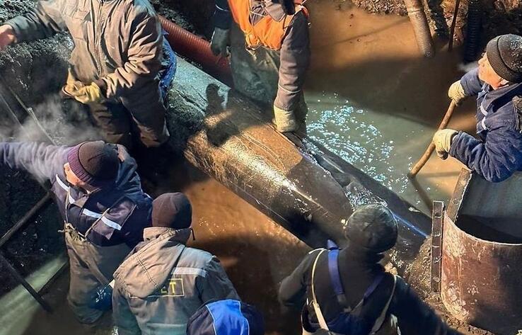 В Экибастузе повредили водопровод, предназначенный для ТЭЦ