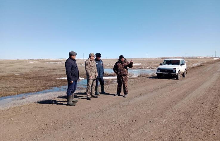 В СКО из-за паводка закрыли проезд по автодороге международного значения
