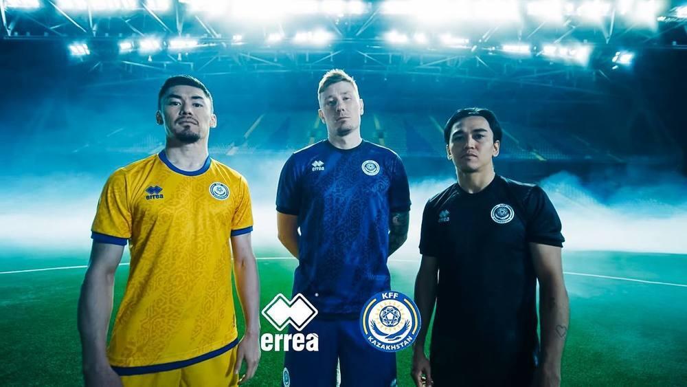 National football team of Kazakhstan showed new equipment