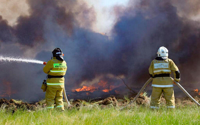 Fire in the Abai region. Images | MES RK