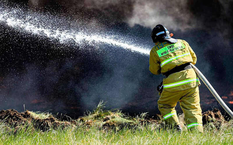 Fire in the Abai region