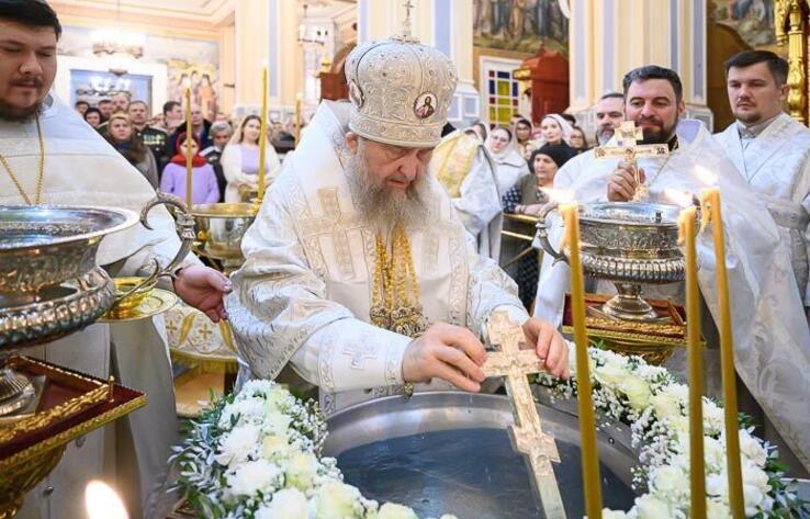 Epiphany bathing in Kazakhstan