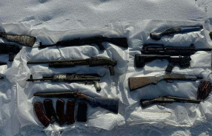 В Алматы обнаружен схрон с арсеналом оружия, похищенного во время январских событий