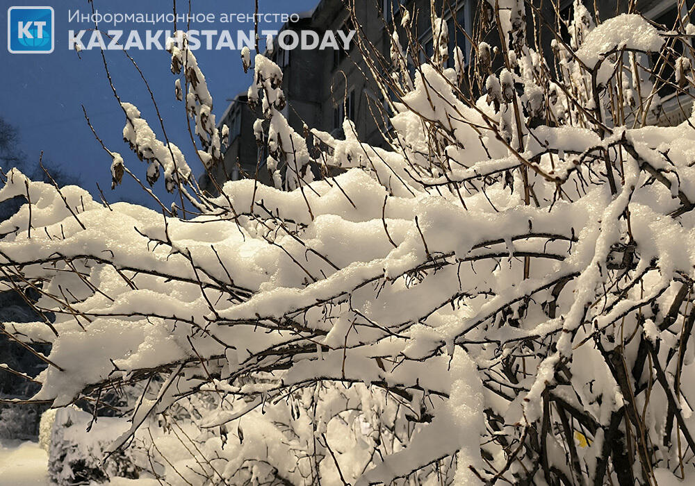 Almaty after a heavy snowfall