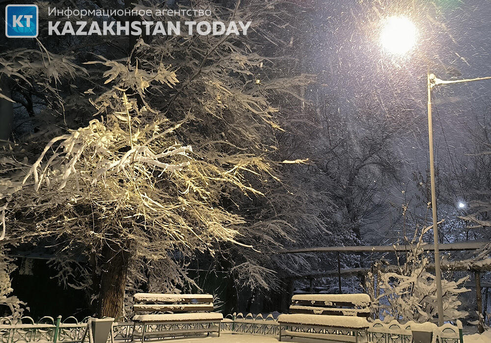 Almaty after a heavy snowfall
