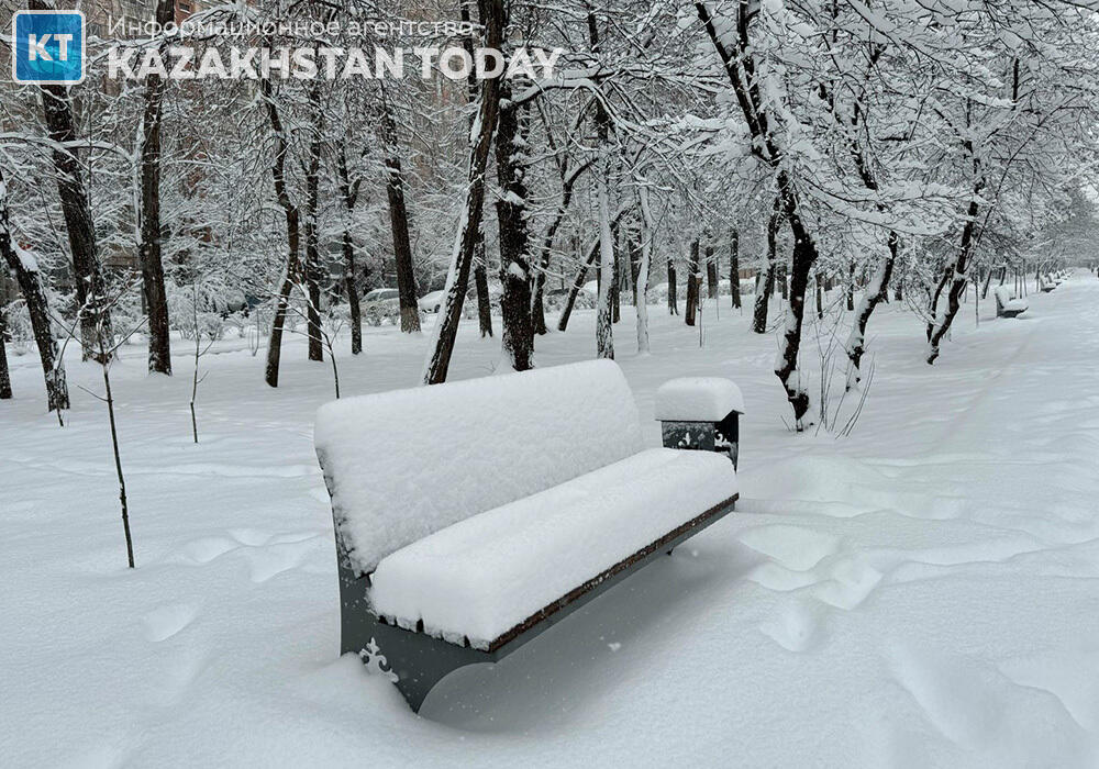 Almaty after a heavy snowfall