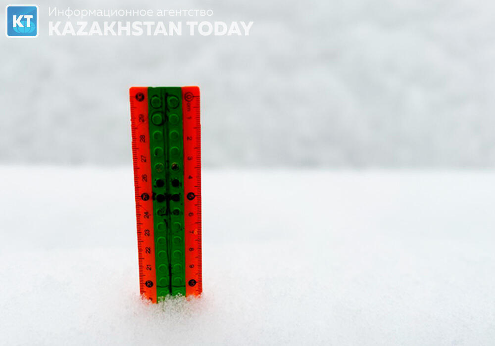 Almaty after a heavy snowfall