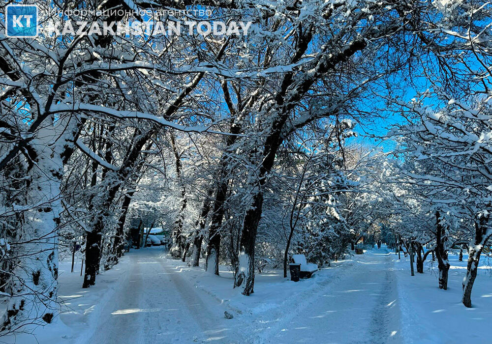 Almaty after a heavy snowfall
