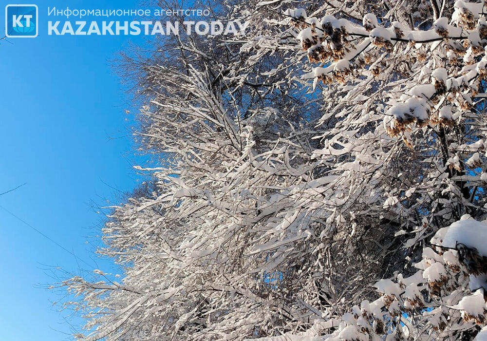 Almaty after a heavy snowfall