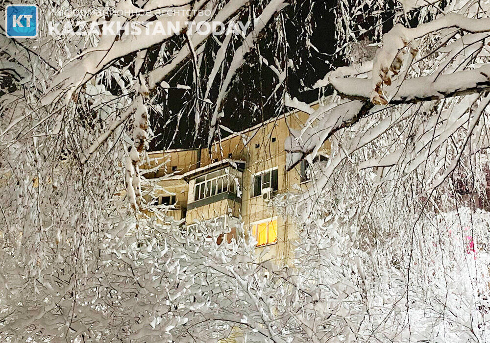Almaty after a heavy snowfall