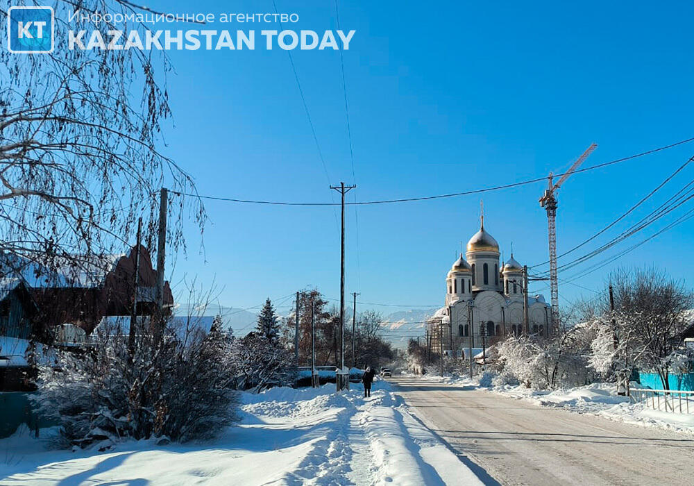 Almaty after a heavy snowfall