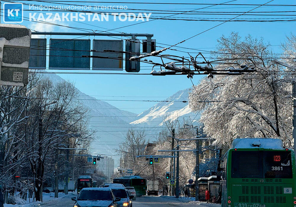 Almaty after a heavy snowfall