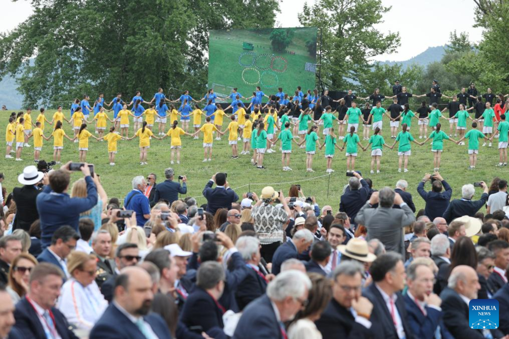 Olympic flame for Paris 2024 Summer Games lit in Ancient Olympia. Images | Xinhua/Zhao Dingzhe