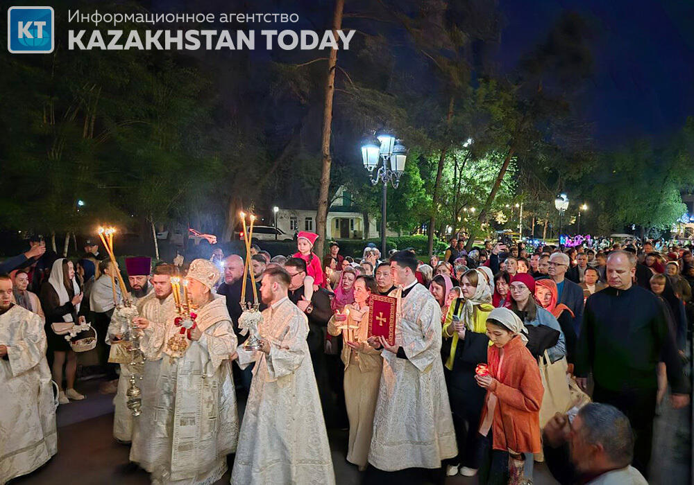 Easter holiday service was held in Almaty