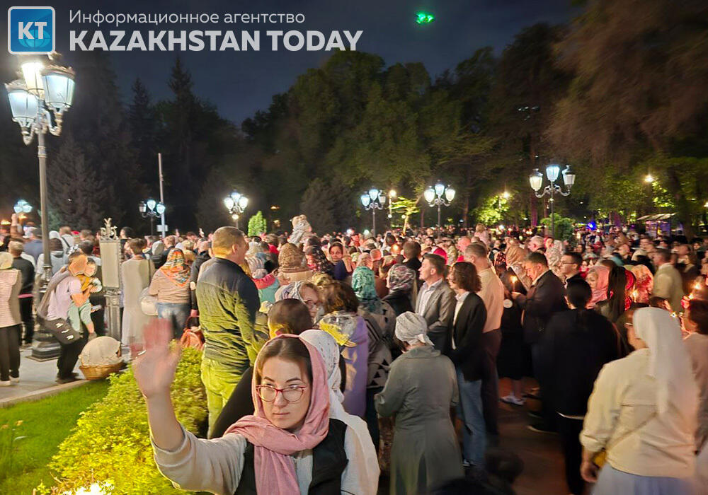 Easter holiday service was held in Almaty