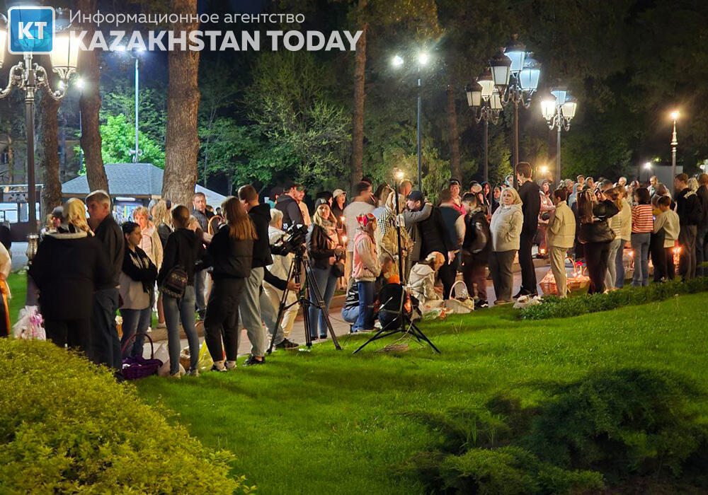 Easter holiday service was held in Almaty
