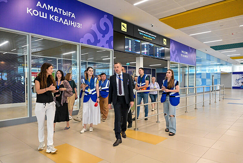 Новый международный терминал аэропорта Алматы