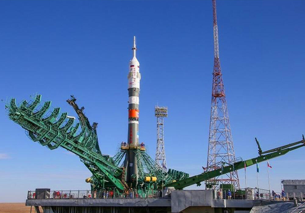 Carrier rocket with Soyuz MS-27 manned spacecraft blasts off from Baikonur Cosmodrome