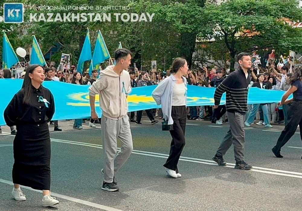 В Алматы отмечают День Победы 