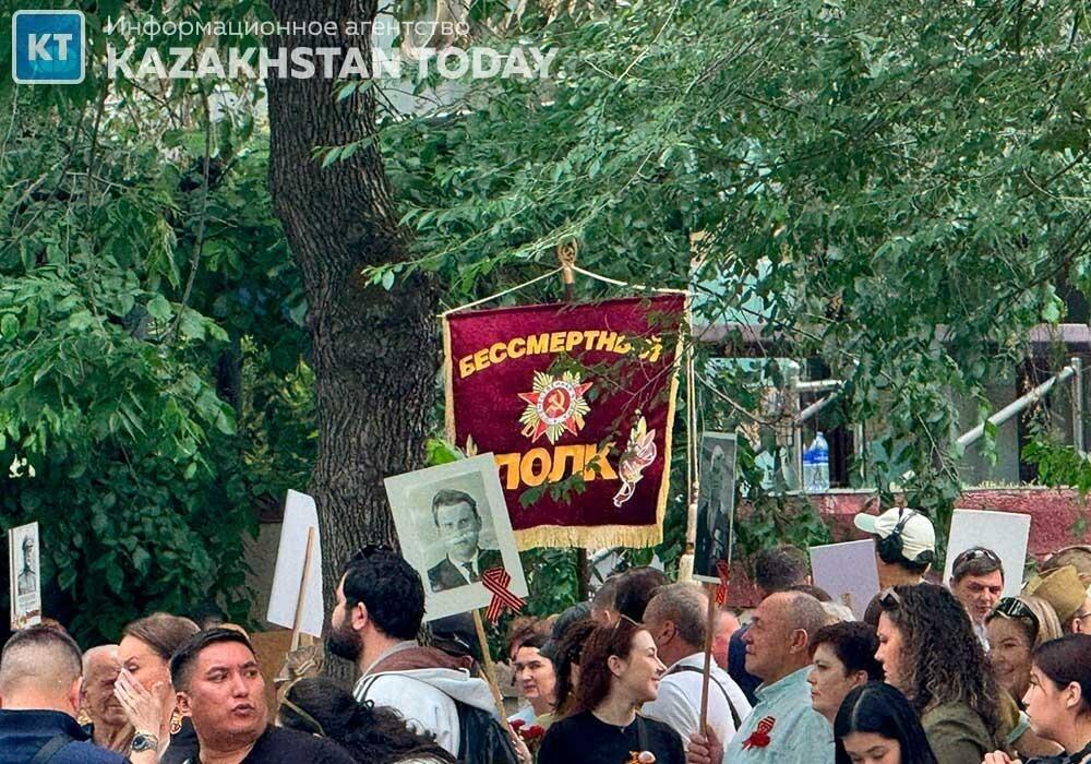 В Алматы отмечают День Победы 