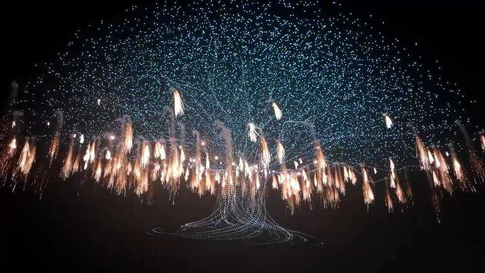 Drone light show in China has been included in the Guinness Book of World Records