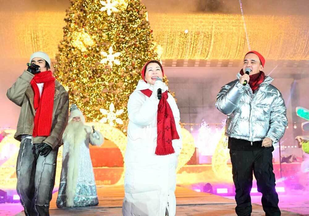 Қазақстанның барлық қалаларында жаңа жылдық шыршалар жағылды