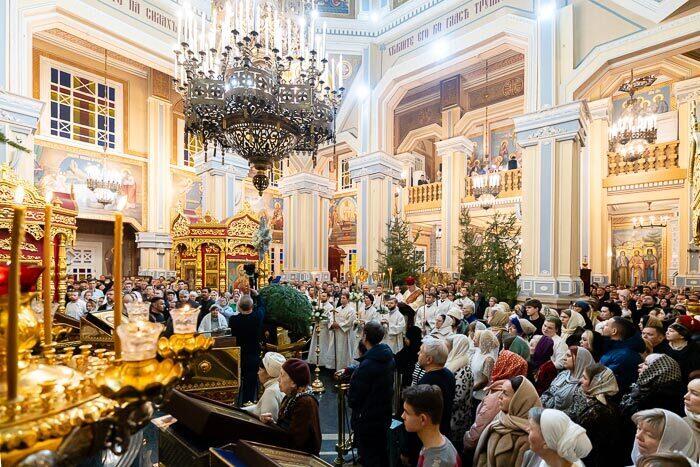 Рождественская Литургия прошла в Вознесенском соборе Алматы. Фото: mitropolia.kz