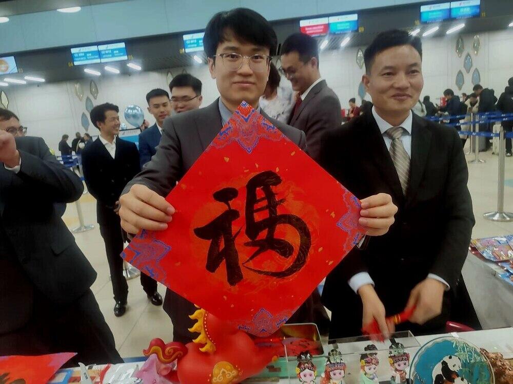 Алматы әуежайында Қытай Жаңа жылын мерекелеу. Сурет: Kazakhstan Today