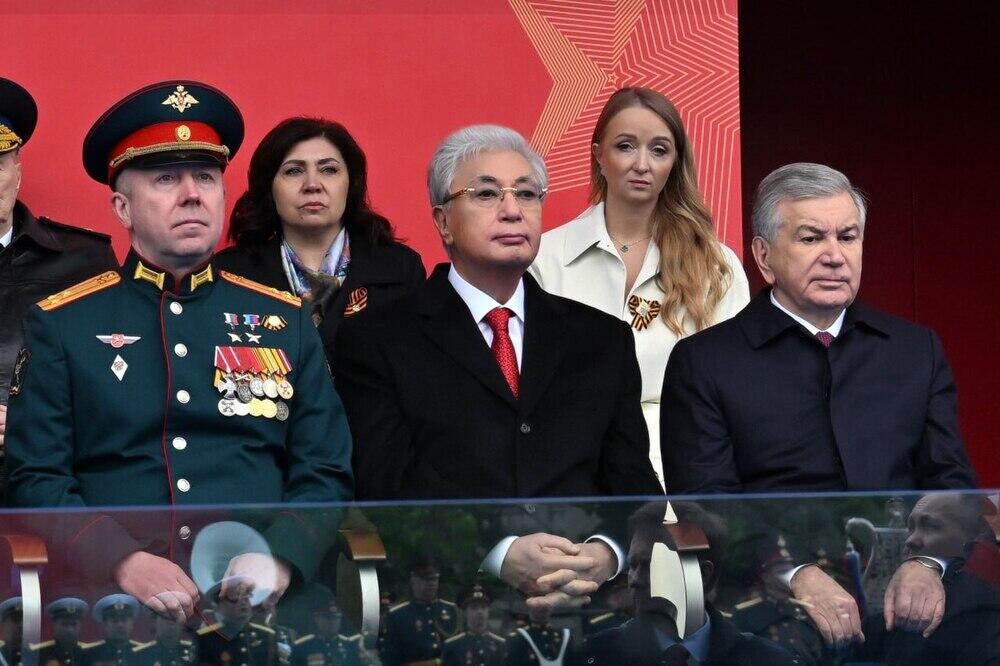 Kassym-Jomart Tokayev attends Victory Day parade on Red Square in Moscow