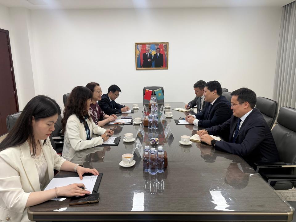 哈萨克斯坦与中国湖北省讨论扩大地区间合作