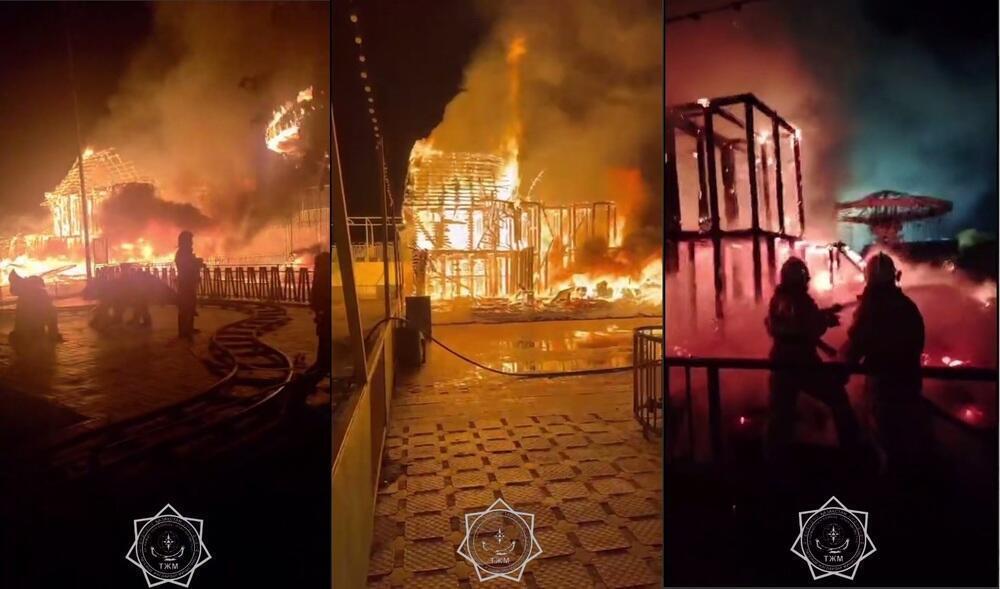 Carousel and Haunted House Destroyed in Fire at Atyrau Amusement Park